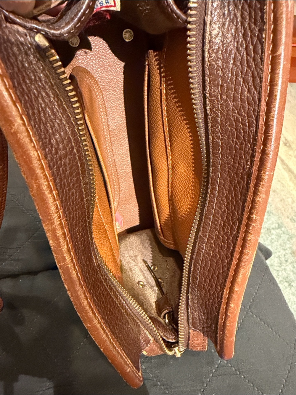 Dooney & Bourke Brown Leather Crossbody Bag